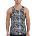 thumbnail image 1 of Honeii Video Game Pattern Men's Workout Tank Top Casual Sleeveless Gym Muscle Shirts Bodybuilding Tee-Small, 1 of 7