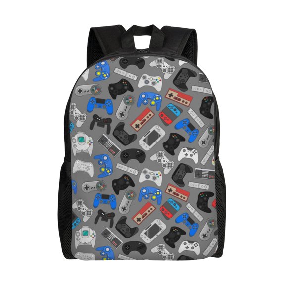 Honeii Video Game Print Laptop Backpack for Work, College, Travel, Daily Backpacks for Men Women, Sport Rucksack,Computer Bag