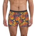 thumbnail image 1 of Honeii Vintage Abstract Maple Leaf Art Print Mens Boxer Briefs Breathable,Boxer Brief for Men, Moisture-Wicking Underwear-Small, 1 of 5
