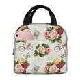 thumbnail image 1 of Honeii Vintage Bike Flower Butterfly Print Lunch Bag Women, Lunch Box Lunch Bag for Women Adult Men, Small Leakproof Cute Lunch Tote Large Capacity Reusable, 1 of 8