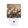 thumbnail image 1 of Honeii Vintage Peonies Rustic Charm Print LED Night Light with Light Sensor, Night Lights Plug Into Wall,Ideal for Bedrooms and Hallways-UK, 1 of 7