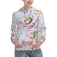 thumbnail image 1 of Honeii Vintage Rose Pattern Womens Oversized Hoodies Long Sleeve Sweatshirts Pullover Fall Outfits with Pocket-XX-Large, 1 of 7