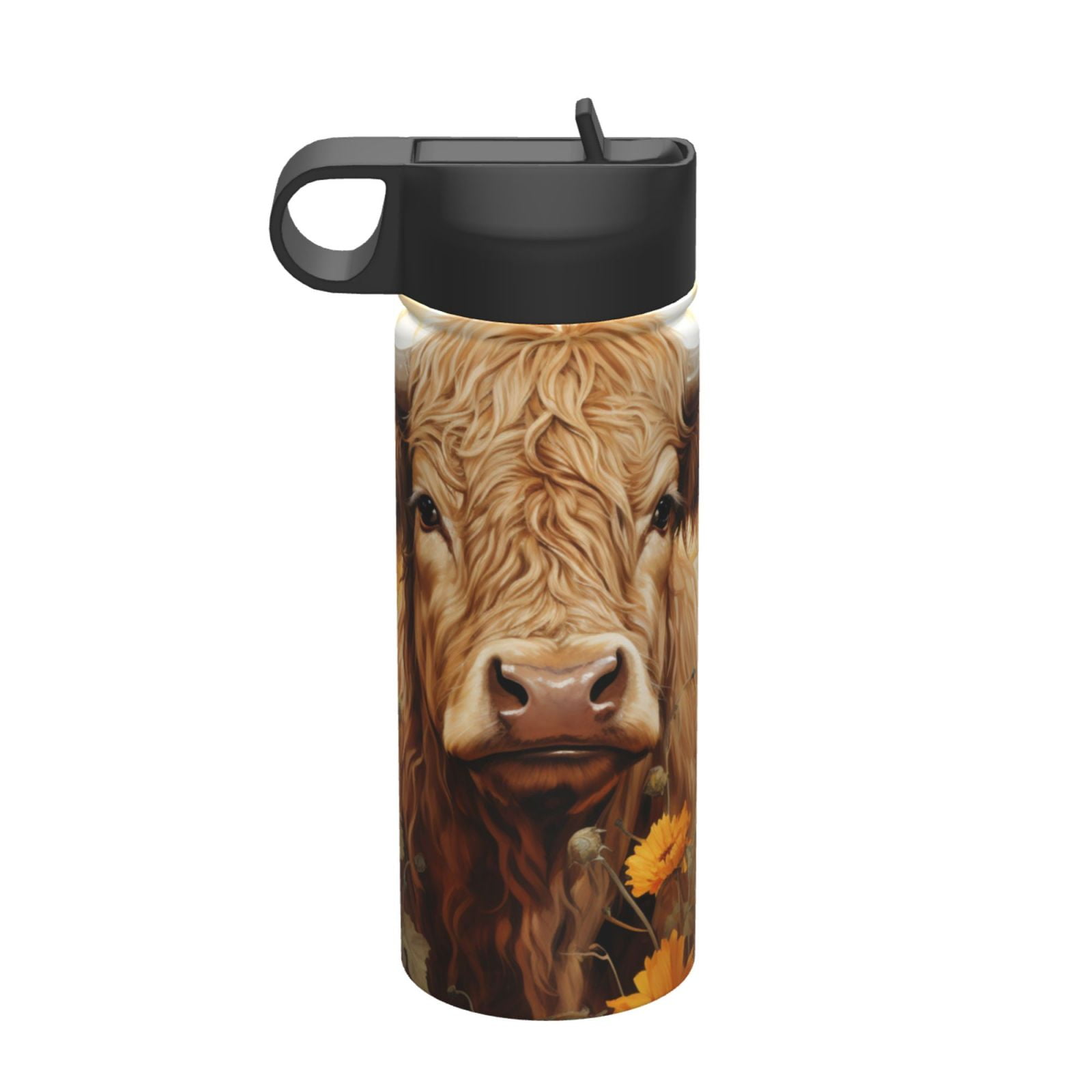 178000 Showman ® Cow Print Insulated Watter Bottle Horn Bag