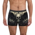 thumbnail image 1 of Honeii Vintage Winged Rose Skull Men's Underwear Boxer Briefs Pack, ComfortSoft Boxer Brief for Men, Moisture-Wicking Breathable-Medium, 1 of 5