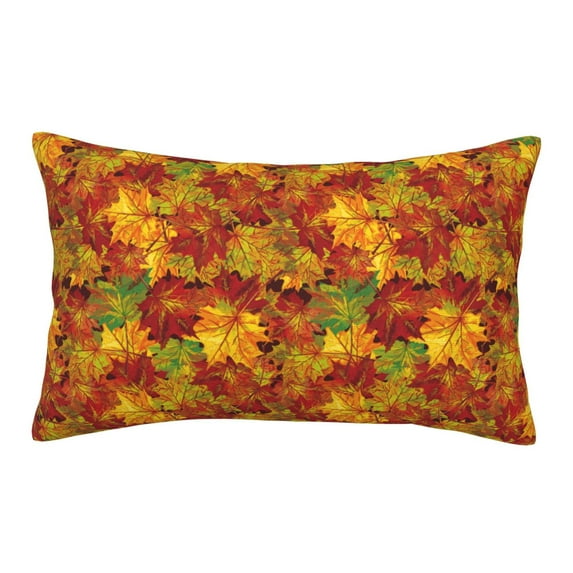 Honeii Vintage maple leaf autumn Pattern Decorative Throw Pillow Case - Elevate Your Couch, Sofa, or Bed with Stylish Home Decor-14"x20"