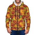 thumbnail image 1 of Honeii Vintage maple leaf autumn Print Hoodies for Men, Pullover & Full Zip, Breathable Zip up Hoodie, Sweatshirt-Large, 1 of 5