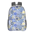 thumbnail image 1 of Honeii Watercolor Artwork Print Clear Backpack Heavy Duty Transparent Bag 17" See Through BookBag for Women Men Adults Work Festival Sports Travel, 1 of 7