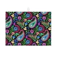 thumbnail image 1 of Honeii Watercolor Floral Paisley print Super Absorbent Coffee Bar Mat Hide Stain Coffee Maker Mat for Countertops Coffee Pot Dish Drying Mat for Kitchen Counter, 1 of 7