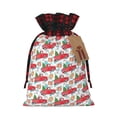 thumbnail image 1 of Honeii Watercolor Red Truck And Fir Tree Print Small Burlap Bags,Christmas Drawstring Treat Bags Gift Bags Reusable Candy Goodie Wrapping Bags for Holiday Party Favors Supplies -Black, 1 of 8