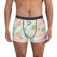 thumbnail image 1 of Honeii Watercolor Wildflowers Print Mens Boxer Briefs Breathable,Boxer Brief for Men, Moisture-Wicking Underwear-Small, 1 of 5
