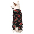 thumbnail image 1 of Honeii Watermelon Print Small Dog Hoodies Pet Hooded Sweatshirts Fall Winter Puppy Cat Sweaters Warm Clothes for Small Dogs Outfits Costume-XX-Large, 1 of 7