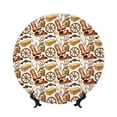 thumbnail image 1 of Honeii Western Cowboy Print Elegant Bone China Decorative Plate, Porcelain Plate,Art Crafts,Ceramic Ornaments for Home Office Wall Decor-6in, 1 of 6