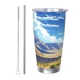 thumbnail image 1 of Honeii Western Desert Cactus Print 20OZ Car Cup, Insulated Stainless Steel Travel Mug with Lid and Straw, Keep Your Drinks Hot and Cold-Straw Two-piece Set, 1 of 3