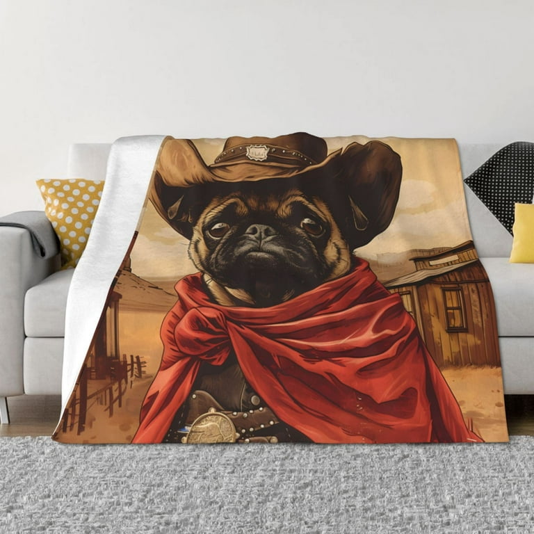 French orders bulldog throw blanket