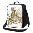 thumbnail image 1 of Honeii Western Scenery With Old Wagon Print Insulated Lunch Bag, Reusable Lunch Box for Adult, Leakproof Cooler Bag for Work Office Travel Picnic, 1 of 7