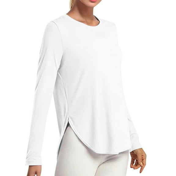 Women's UPF 50+ Long Sleeve Sun T-Shirts for Outdoor Activities Lightweight Workout Tops for Gym and Hiking