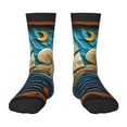 thumbnail image 1 of Honeii Whimsical Sailboat Ocean Art Print Children's Colorful Socks,Unisex Kids and Toddlers' Cushioned Sock,Kids Athletic Crew Socks,for Everyday Wear and Sports, 1 of 5