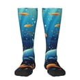 thumbnail image 1 of Honeii Whimsical Underwater Fantasy Print Long Socks,Novelty Design Socks Gift for Men and Women,Crew Socks,Calf Socks, 1 of 6