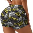thumbnail image 1 of Honeii White Retro Off-Road Vehicle Print Women's Workout Shorts, Gym Shorts for Active Wear, Sports Shorts,Women's Running Shorts,Quick Dry Athletic Shorts-Medium, 1 of 8