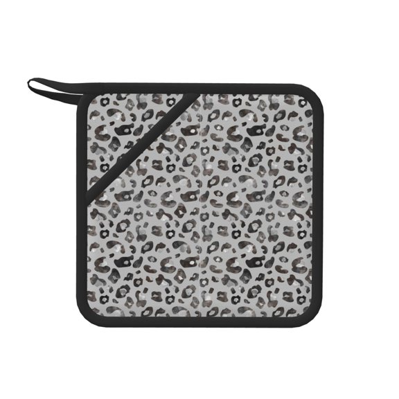Honeii Wild Animal Leopard Print for Silicone Trivets for Hot Pots and Pans -Trivet Mat - Heat Resistant Silicone Trivet - Hot Plate Mats