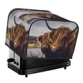 thumbnail image 1 of Honeii Yak Print 4 slice Toaster Cover, Two Slice Toaster Dust-proof Cover For Kitchen Small Appliance and Fingerprint Protection, 1 of 7