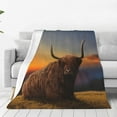 thumbnail image 1 of Honeii Yak Print Fleece Blanket - Throw Blanket for Bed, Sofa, Couch, Camping, and Travel , Microplush Ultra Soft Warm Blanket-50"x40", 1 of 7