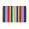 thumbnail image 1 of Honeii Yellow Blue Mexican Blanket Stripes Pattern Door Mat, Welcome Door Mats Outdoor Indoor, Stain and Fade Resistant, Non-Slip Entry Matfor Bedroom, Bathroom, Kitchen, 1 of 7