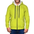 thumbnail image 1 of Honeii Yellow Print Hoodies for Men, Pullover & Full Zip, Breathable Zip up Hoodie, Sweatshirt-Medium, 1 of 5