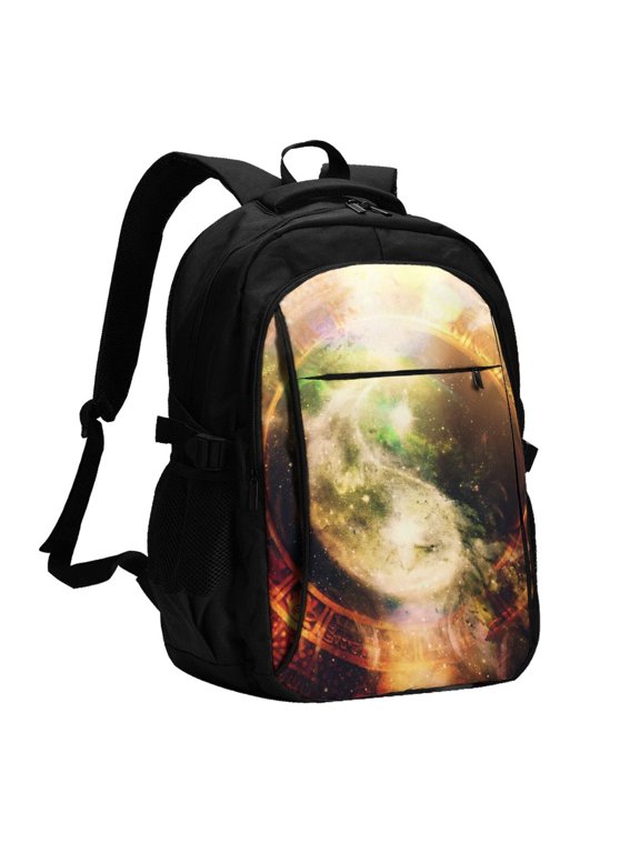 Yin Yang 1 for Travel Laptop Backpack, Business Laptops Backpack with USB Charging Port, College High School Computer Bag for Men Women