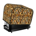 thumbnail image 1 of Honeii Zebra Print 2 slice Toaster Cover, Two Slice Toaster Dust-proof Cover For Kitchen Small Appliance and Fingerprint Protection, 1 of 7