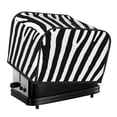 thumbnail image 1 of Honeii Zebra Print 4 slice Toaster Cover, Two Slice Toaster Dust-proof Cover For Kitchen Small Appliance and Fingerprint Protection, 1 of 7