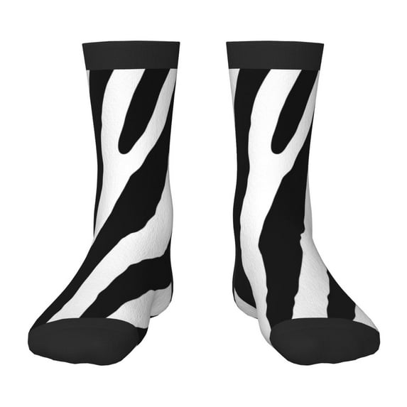 Honeii Zebra Print Children's Colorful Socks,Unisex Kids and Toddlers' Cushioned Sock,Kids Athletic Crew Socks,for Everyday Wear and Sports