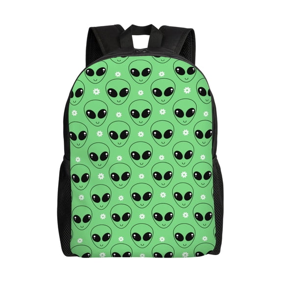 Honeii alien cartoons Print Laptop Backpack for Work, College, Travel, Daily Backpacks for Men Women, Sport Rucksack,Computer Bag