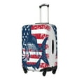 thumbnail image 1 of Honeii bass fish with the USA flag Elastic Luggage Cover, featuring double-sided printing, is the ideal companion for travel, business trips, and daily use(not included suitcase )-X-Large, 1 of 7