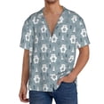 thumbnail image 1 of Honeii bead tree winter for Men's Short-Sleeved Button-Up Collared Shirt Featuring A Pocket, Perfect for Beach Vacations, And Travel Adventures.-X-Large, 1 of 5