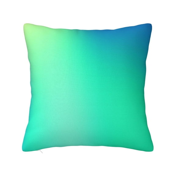 Honeii blue green colors Print Throw Pillow, Square Decorative Pillow Forms Soft Fluffy Plump Pillow Decorative Pillow Inserts,Couch Pillows-20"x20"