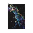 thumbnail image 1 of Honeii colorful flames dinosaur Print Golf Towel, Golf Towels for Golf Bag with Carabiner Clip, Tri-fold Waffle Pattern Golf Towel, 1 of 6