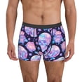thumbnail image 1 of Honeii crystal Skull flower Men's Underwear Boxer Briefs Pack, ComfortSoft Boxer Brief for Men, Moisture-Wicking Breathable-X-Large, 1 of 5