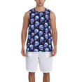 thumbnail image 1 of Honeii crystal Skull print basktball shirt for men and women, Unisex basketball jersey for Theme party-Large, 1 of 6