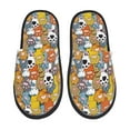 thumbnail image 1 of Honeii cute paw Print Furry Slippers Bedroom Slippers for Women and Men Fuzzy Plush Comfy Faux Fur Lined Slide Shoes -Medium, 1 of 8