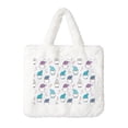 thumbnail image 1 of Honeii cute winter Gnome Print Fluffy Shoulder Bag Plush Bags Women Ladies Tote Bag Fluffy Furry Purse Handbag for Autumn and Winter, 1 of 7
