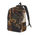 thumbnail image 1 of Honeii desert Man Shepherd Dog Print Canvas Backpack for School & Outdoor,Laptop Excursion Backpack,Notebook School Bookbag For Men Women,for Work, Travel, and Everyday Use-Medium, 1 of 5