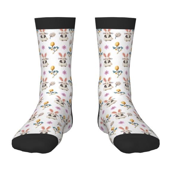 Honeii easter Print Children's Colorful Socks,Unisex Kids and Toddlers' Cushioned Sock,Kids Athletic Crew Socks,for Everyday Wear and Sports
