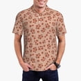 thumbnail image 1 of Honeii fall flower plaid Print Polo Shirt, A Classic Short-Sleeved, Button-Down Golf Shirt for Men,Mens Polo Shirts Short Sleeve-4X-Large, 1 of 6