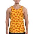 thumbnail image 1 of Honeii fall retro maple leaf Pattern Men's Workout Tank Top Casual Sleeveless Gym Muscle Shirts Bodybuilding Tee-Small, 1 of 7