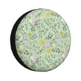 thumbnail image 1 of Honeii flower and leaf Print Tire Covers, Waterproof Anti-UV Sun Snow Rain Tire Covers for Trailers, RV, Camper, SUV, Truck-15 inch, 1 of 6
