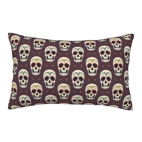 Honeii funny Skull star Decorative Throw Pillow Case - Elevate Your Couch, Sofa, or Bed with Stylish Home Decor, Perfect Gift Idea-14"x20"