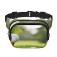 thumbnail image 1 of Honeii golf ball perched on a tee Print Square Double Layer Waist Bag,Waist Belt Bag Fashion Fanny Women and Men,For Travel Running Hiking Walking, 1 of 9