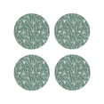 thumbnail image 1 of Honeii golf equipment Print Leather Coaster Set of 4, Ideal for Safeguarding Your Furniture from Drinks Spills and Effortless cleanup-Round Shape, 1 of 6