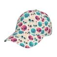 thumbnail image 1 of Honeii heart Skull cute Print Hat, Women's Baseball Hat Unisex Fit, Baseball Cap,Adjustable One Size, 1 of 6